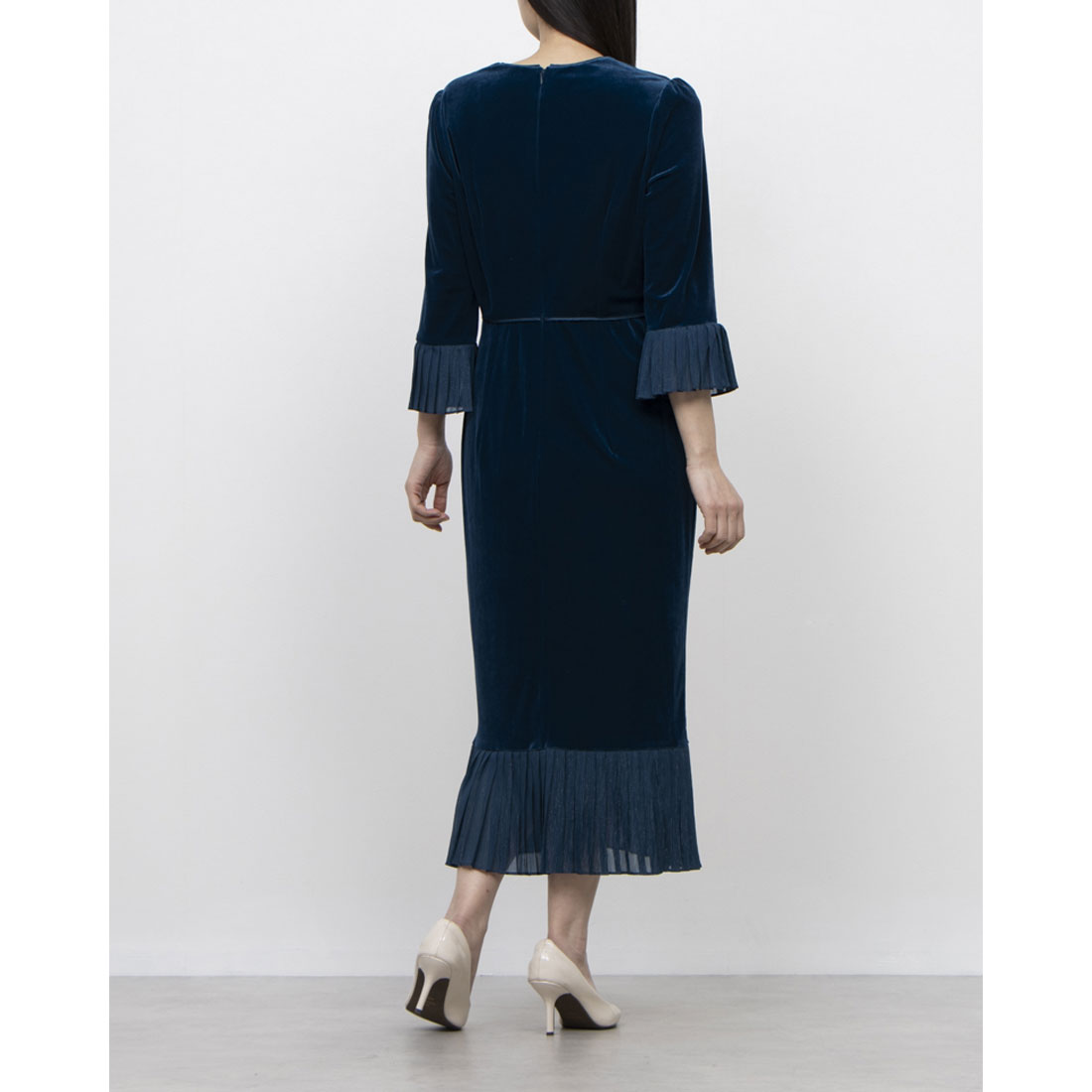 ホブズ HOBBS MARY VELVET DRESS （RIVERSIDE BLUE） RIVERSIDE BLUE