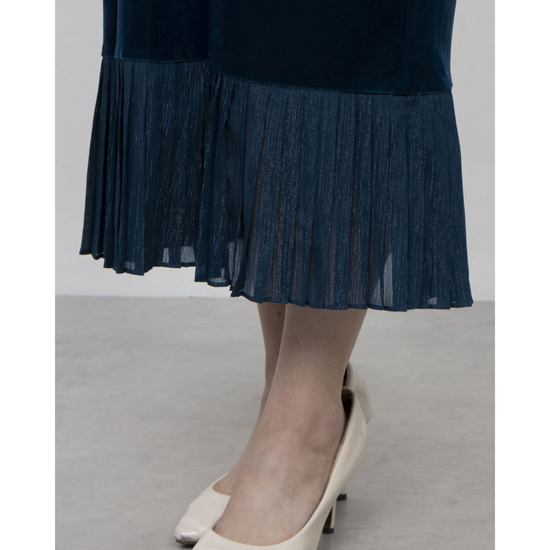 ホブズ HOBBS MARY VELVET DRESS （RIVERSIDE BLUE） RIVERSIDE BLUE