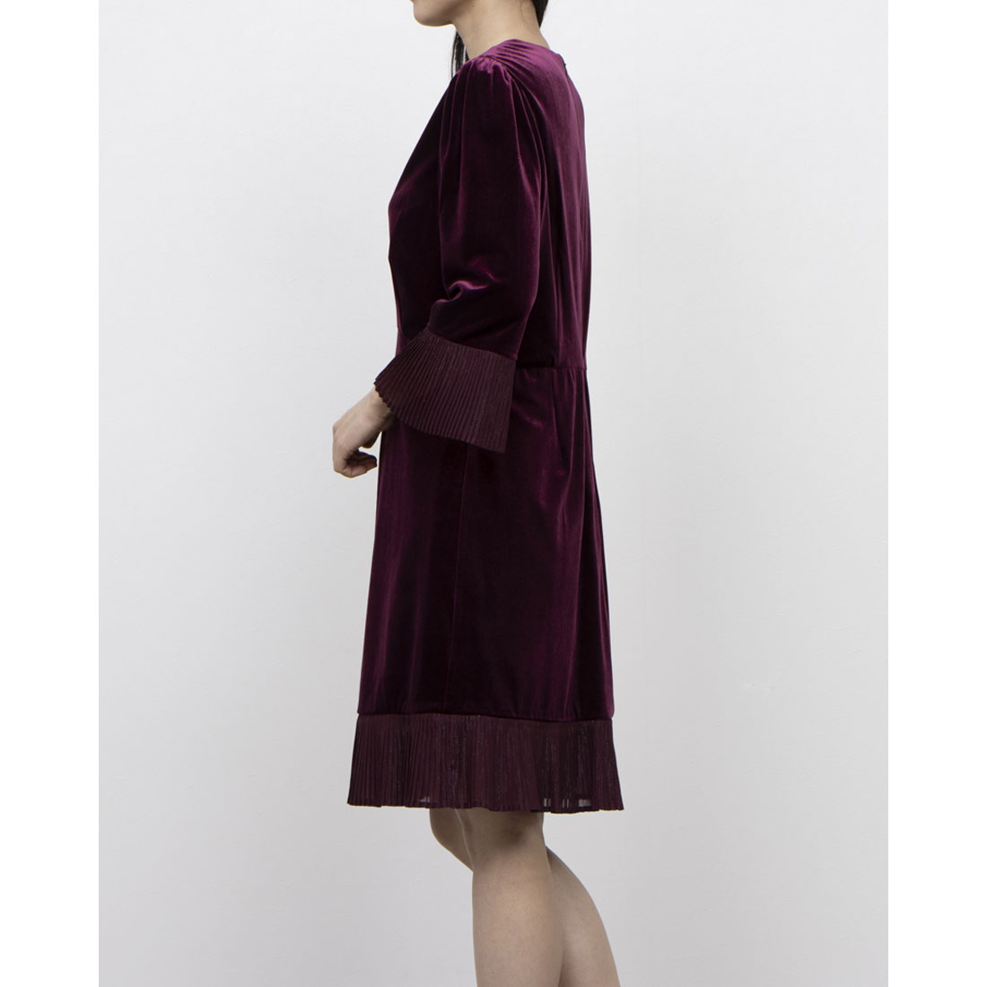 ホブズ HOBBS ASHLEY VELVET DRESS （WARM PLUM） WARM PLUM