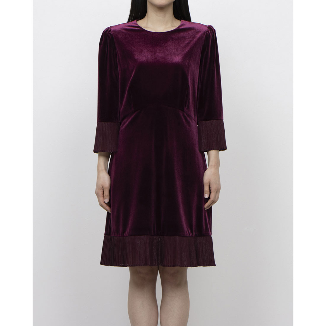 ホブズ HOBBS ASHLEY VELVET DRESS （WARM PLUM） WARM PLUM