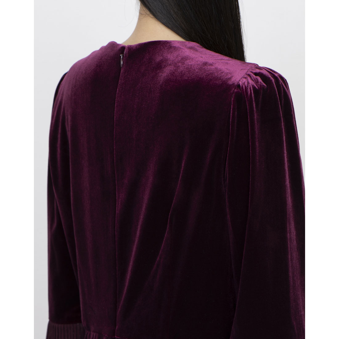 ホブズ HOBBS ASHLEY VELVET DRESS （WARM PLUM） WARM PLUM