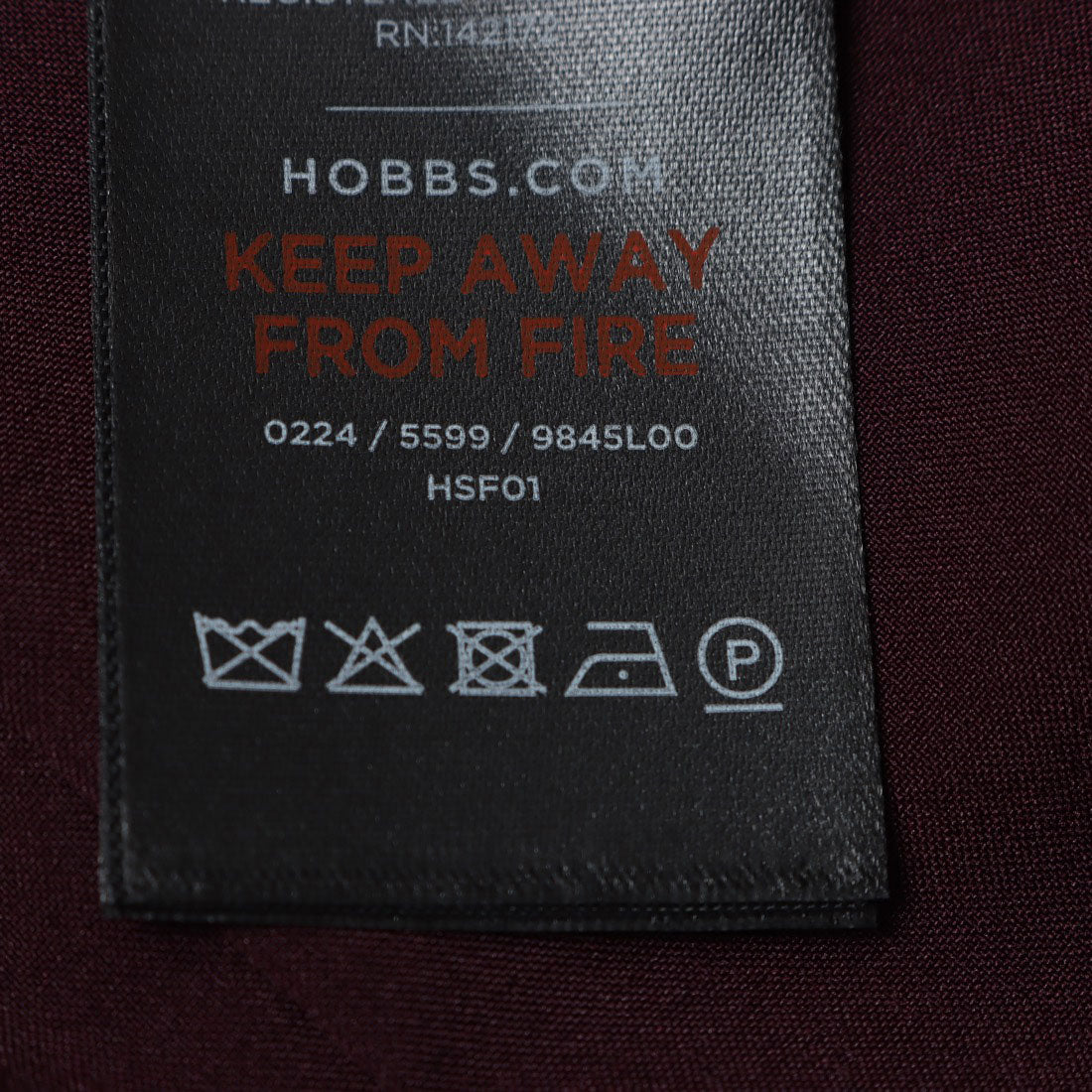 ホブズ HOBBS ASHLEY VELVET DRESS （WARM PLUM） WARM PLUM
