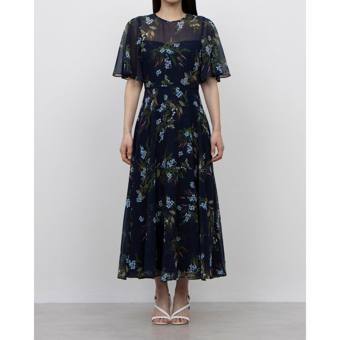ホブズ HOBBS CALLIE DRESS （NAVY MULTI） NAVY MULTI