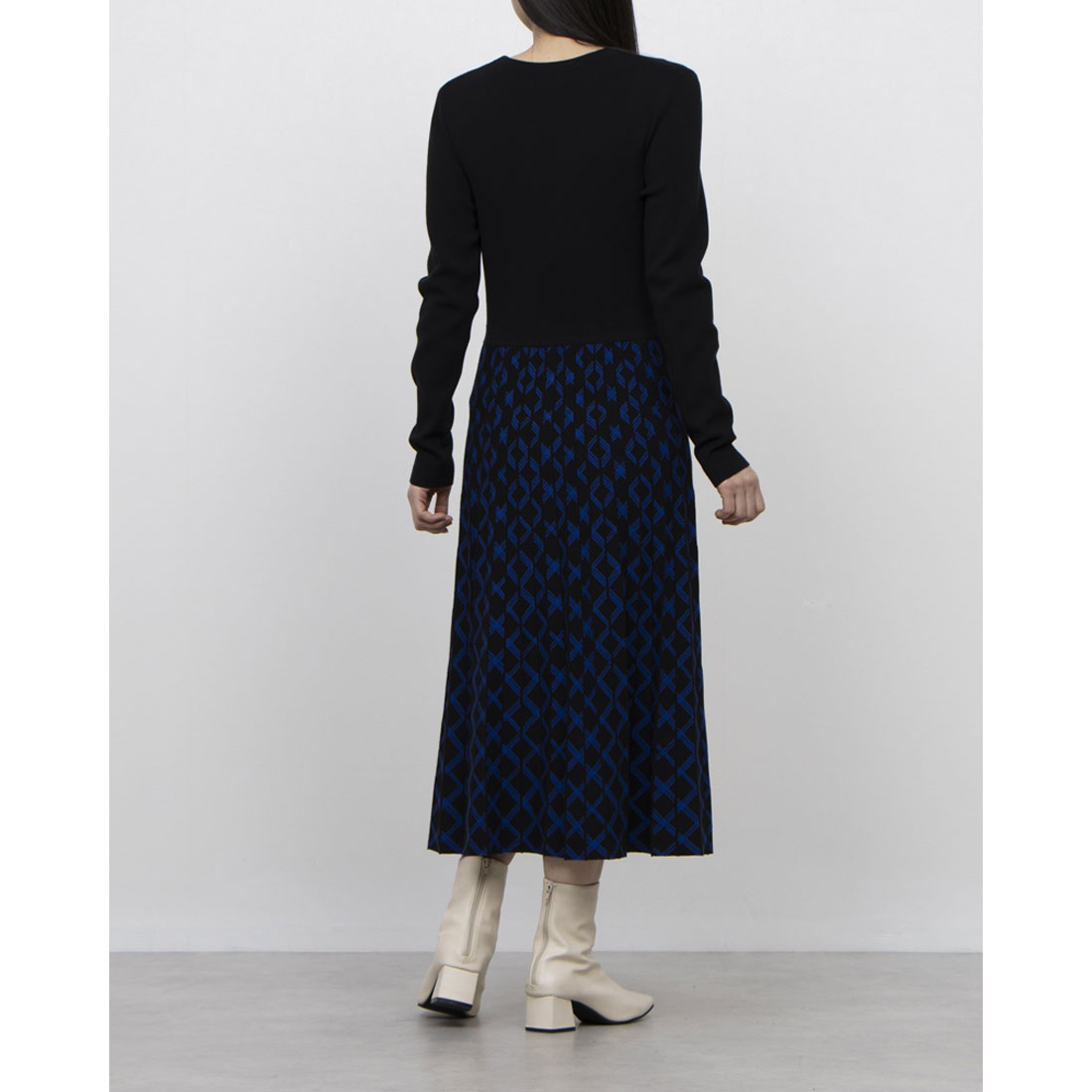 ホブズ HOBBS LARNA KNITTED DRESS （BLACK BLUE） BLACK BLUE