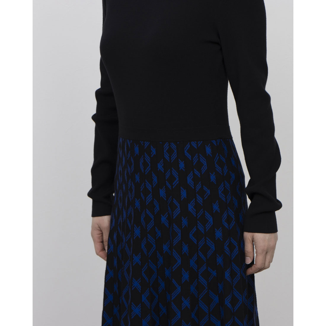 ホブズ HOBBS LARNA KNITTED DRESS （BLACK BLUE） BLACK BLUE