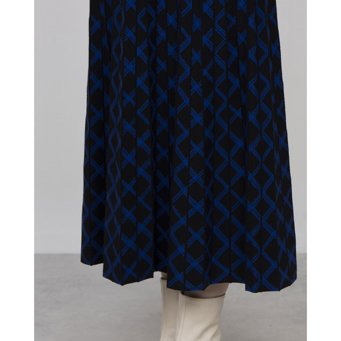 ホブズ HOBBS LARNA KNITTED DRESS （BLACK BLUE） BLACK BLUE