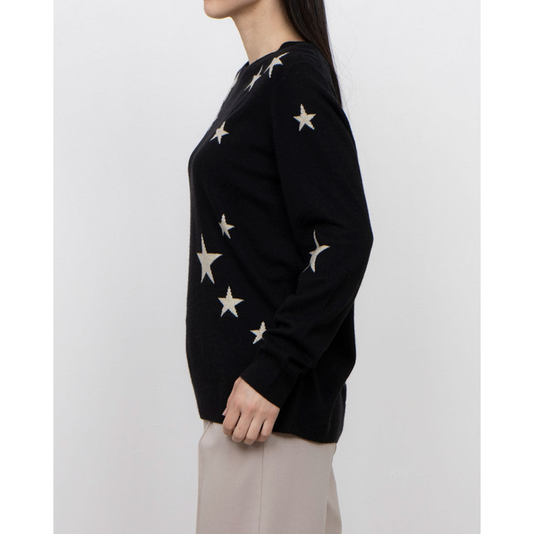 ホブズ HOBBS SAMIRA STAR JUMPER （BLACK IVORY） BLACK IVORY