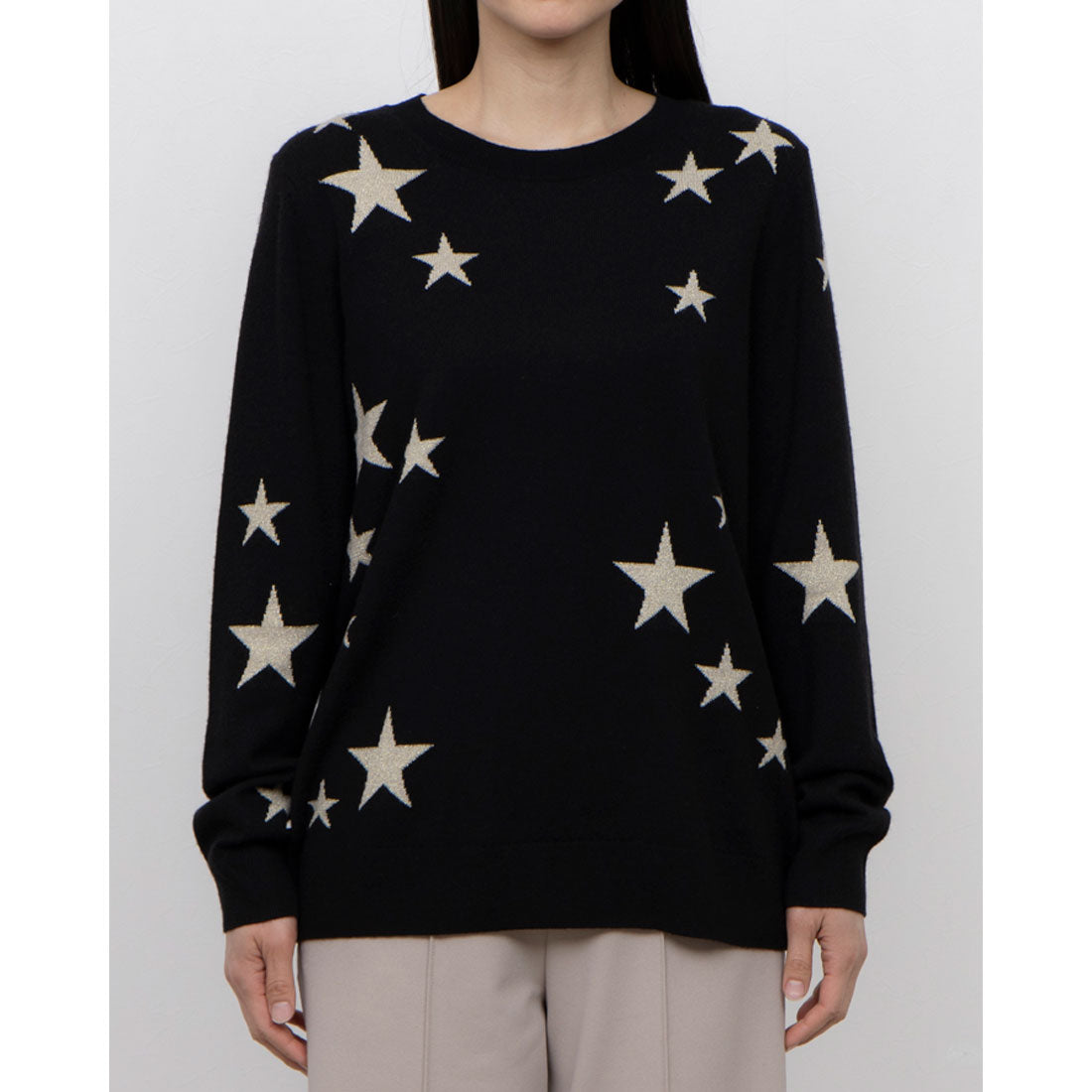 ホブズ HOBBS SAMIRA STAR JUMPER （BLACK IVORY） BLACK IVORY