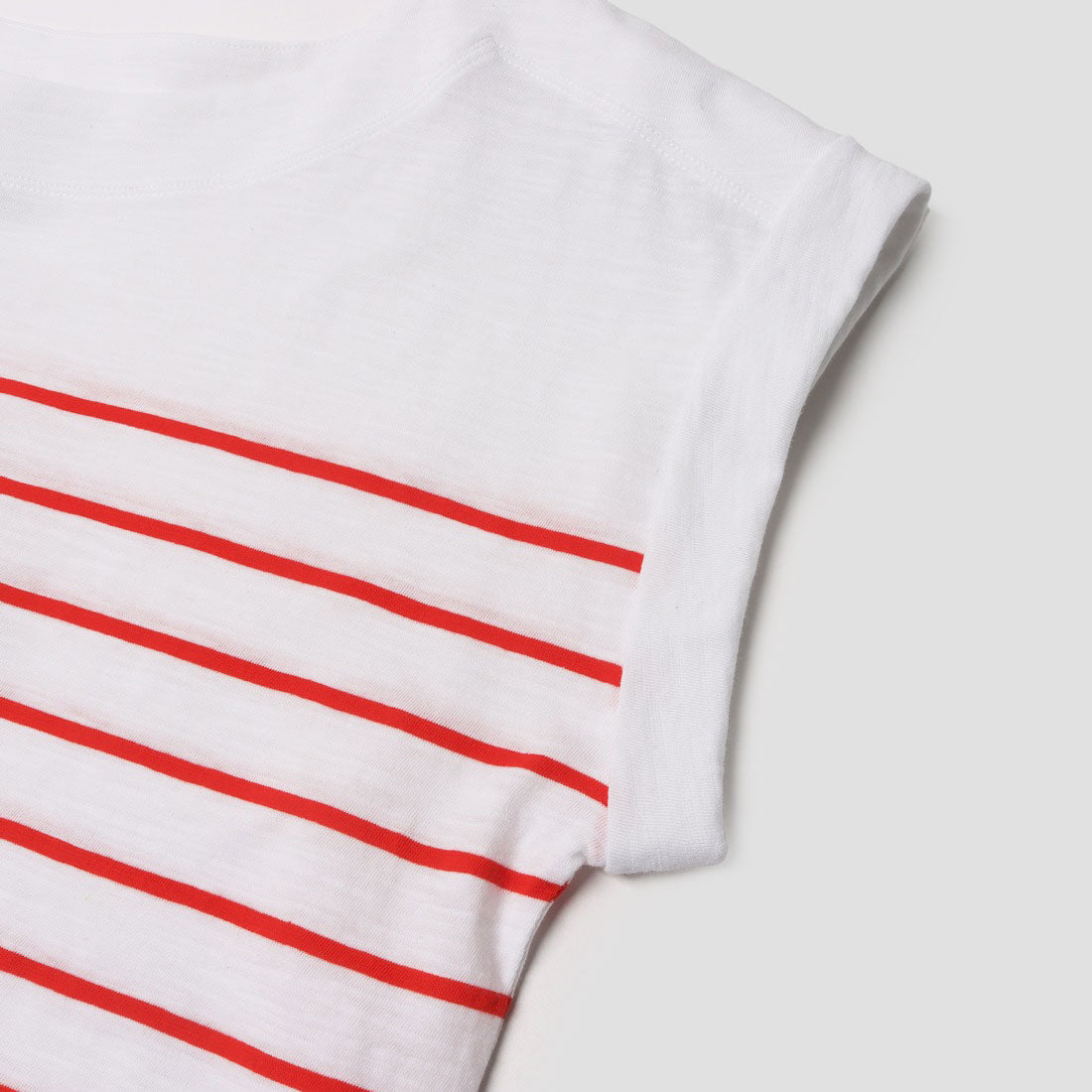ホブズ HOBBS ALYCIA STRIPE T-SHIRT （WHITE RED） WHITE RED