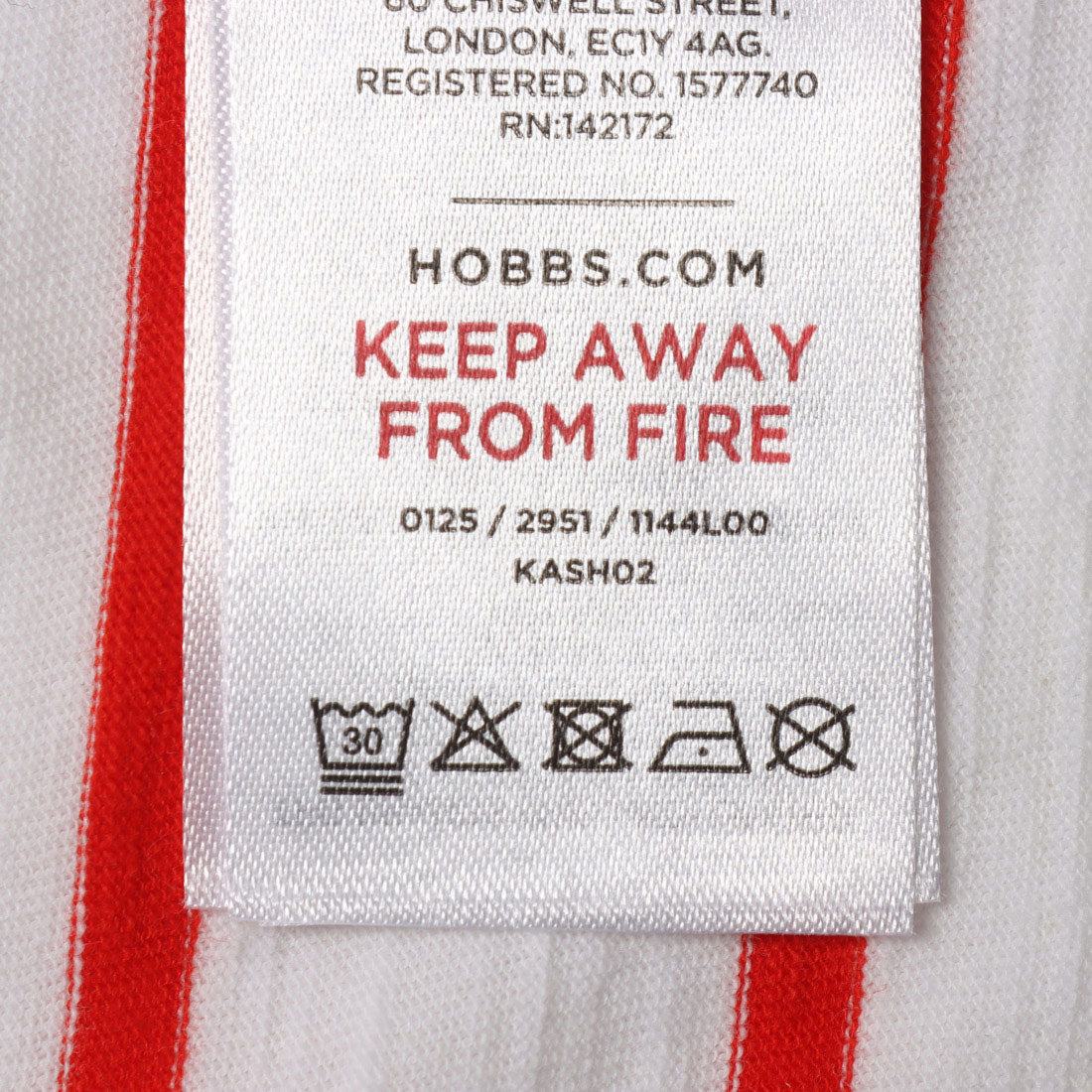 ホブズ HOBBS ALYCIA STRIPE T-SHIRT （WHITE RED） WHITE RED