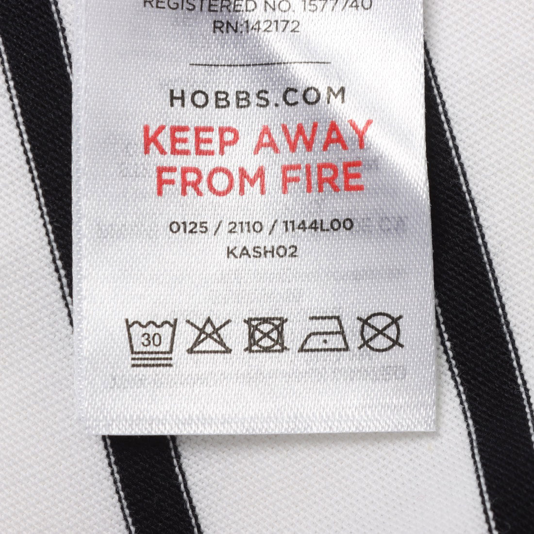 ホブズ HOBBS MADDY STRIPED TOP （WHITE NAVY） WHITE NAVY