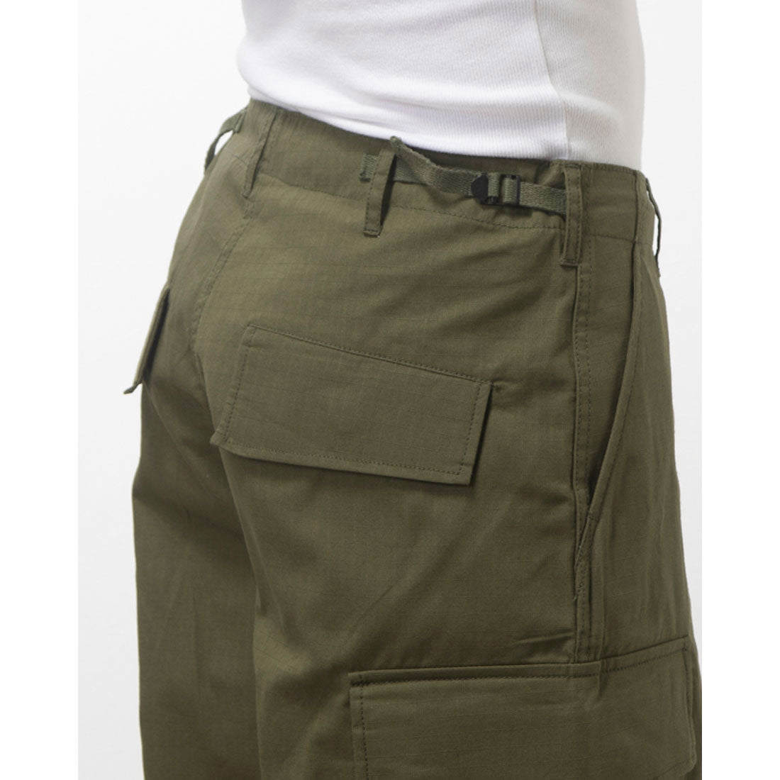 ヒューストン HOUSTON リップストップ BDU カーゴ ＃1883/カーゴパンツ メンズ カジュアル ボトムス アメカジ ゆったり ワイド ミリタリー （オリーブ） オリーブ