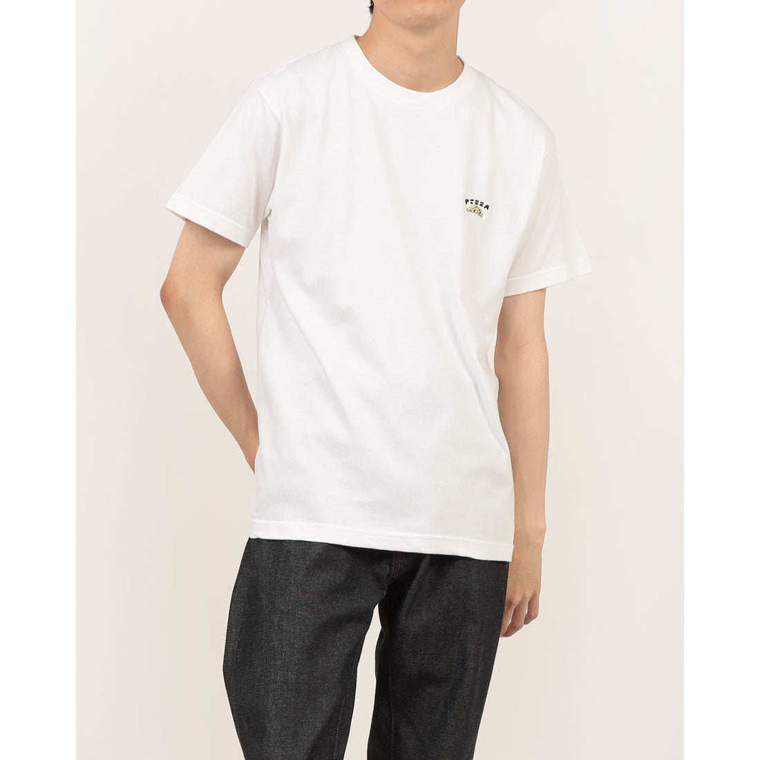 ヒューストン HOUSTON プリント刺繍Tシャツ（ピザ） （WH） WH