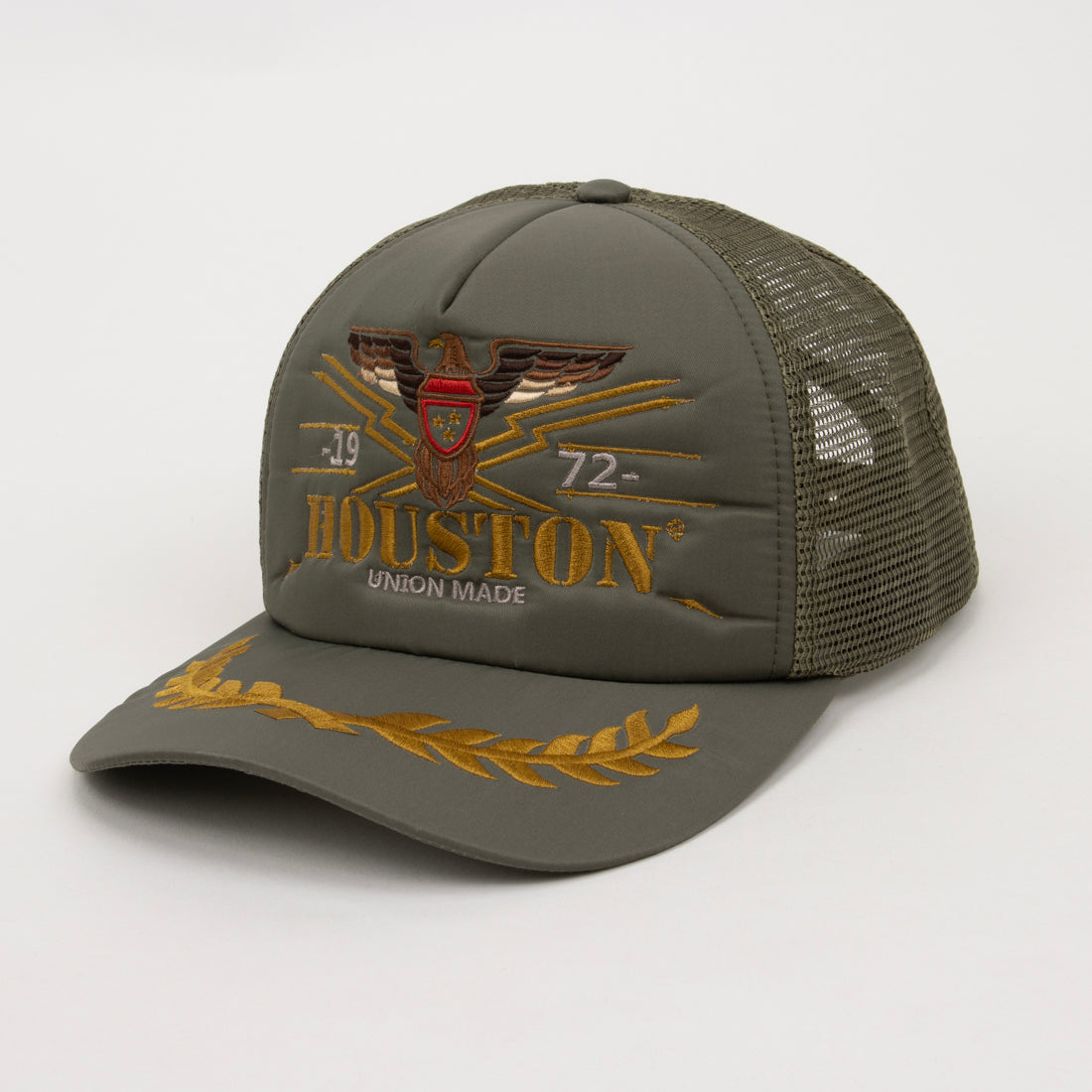 ヒューストン HOUSTON 刺繍メッシュキャップ（HOUSTON①） （SG） SG
