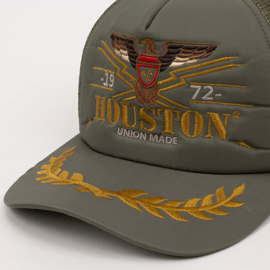 ヒューストン HOUSTON 刺繍メッシュキャップ（HOUSTON①） （SG） SG