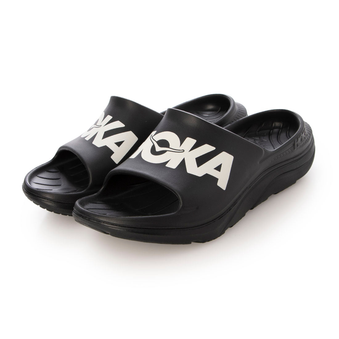 ホカ HOKA U ORA ATHLETIC SLIDE メンズ リカバリー スライド サンダル （BLACK/WHITE） BLACK/WHITE