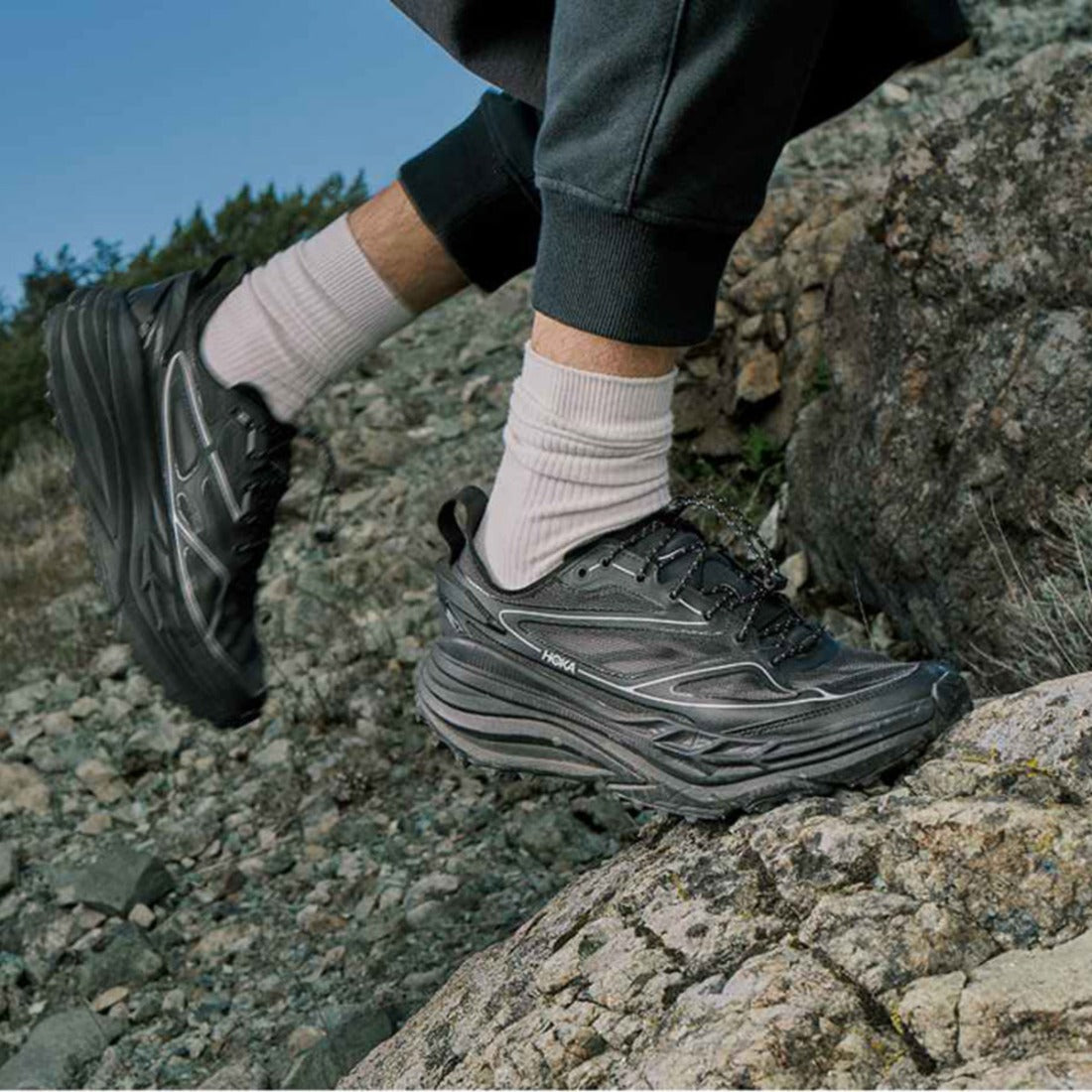 ホカ HOKA スティンソン One7（STINSON ONE7） （ブラック / シルバー） ブラック / シルバー