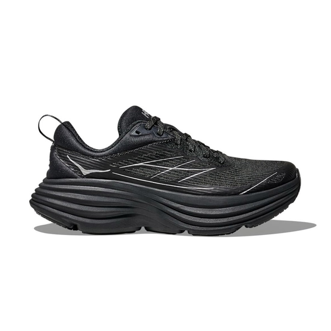 ホカ HOKA ステルス/テック ボンダイ 8 ケージド（STEALTH/TECH BONDI 8 CAGED） （ブラック / シルバー） ブラック / シルバー