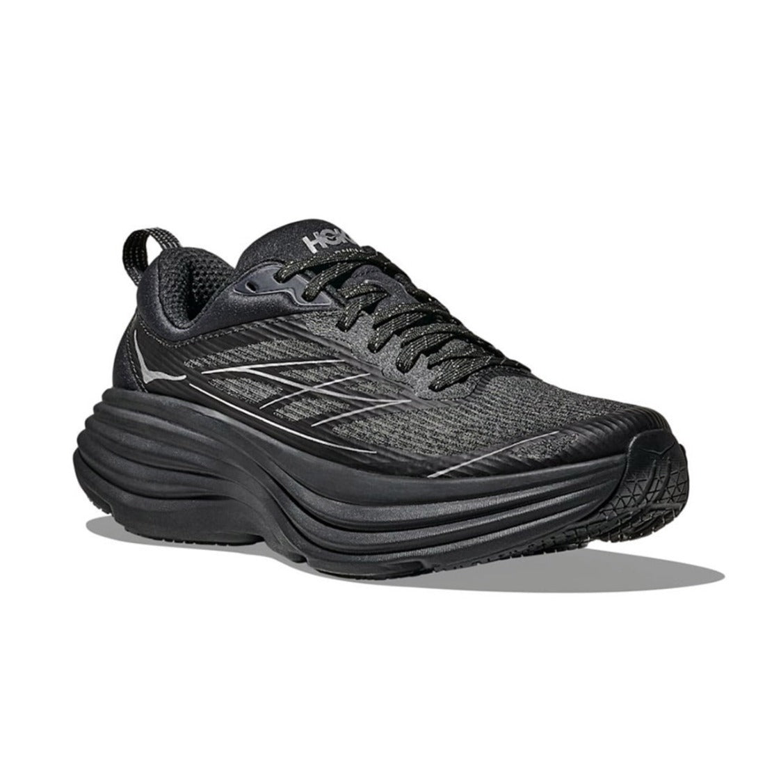 ホカ HOKA ステルス/テック ボンダイ 8 ケージド（STEALTH/TECH BONDI 8 CAGED） （ブラック / シルバー） ブラック / シルバー