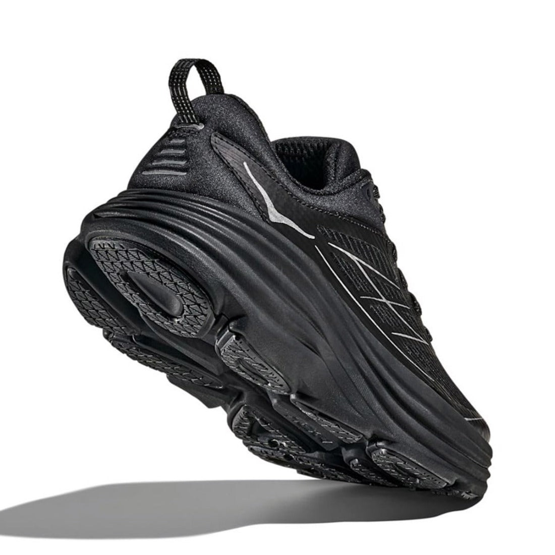 ホカ HOKA ステルス/テック ボンダイ 8 ケージド（STEALTH/TECH BONDI 8 CAGED） （ブラック / シルバー） ブラック / シルバー