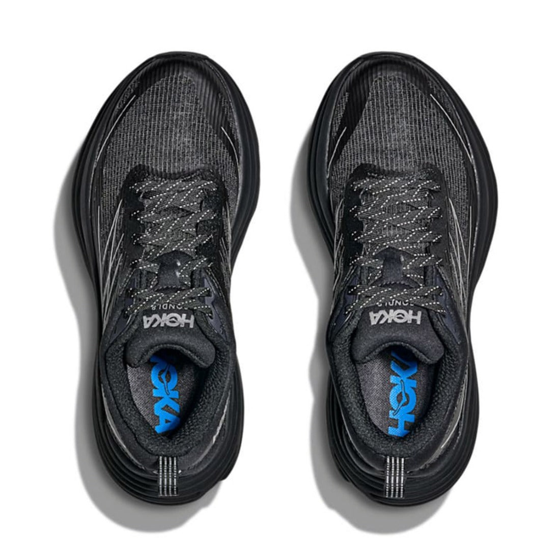ホカ HOKA ステルス/テック ボンダイ 8 ケージド（STEALTH/TECH BONDI 8 CAGED） （ブラック / シルバー） ブラック / シルバー