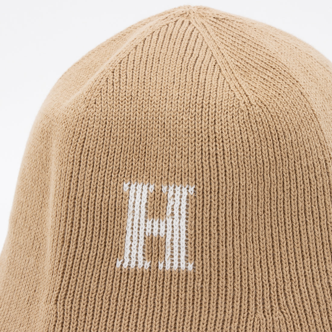 ホームゲーム HOMEGAME HOMEGAME - H LOGO COTTON KNIT HAT BEIGE【HG241415】 （BEIGE） BEIGE