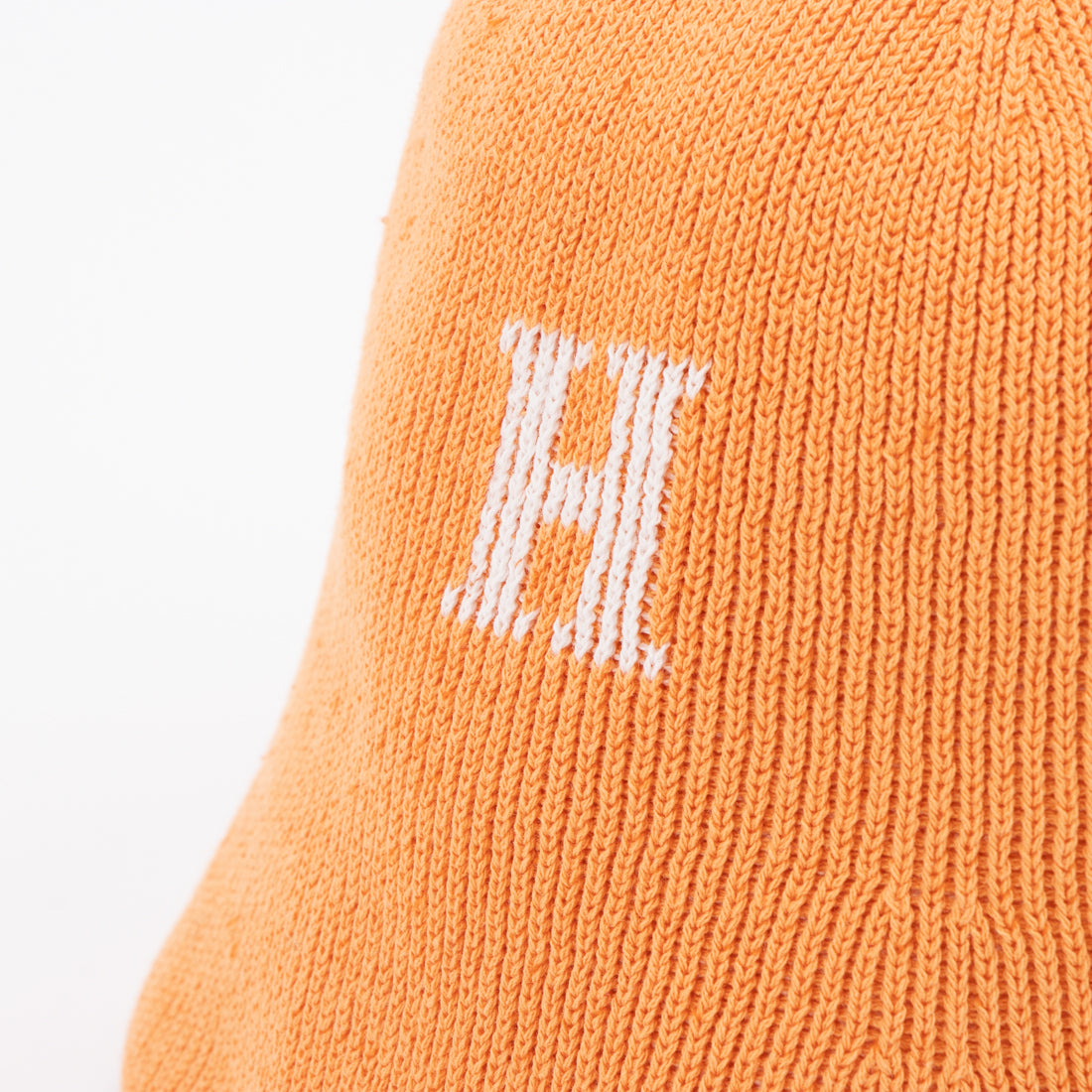 ホームゲーム HOMEGAME HOMEGAME - H LOGO COTTON KNIT HAT Lt.ORANGE【HG241415】 （LT.ORANGE） LT.ORANGE