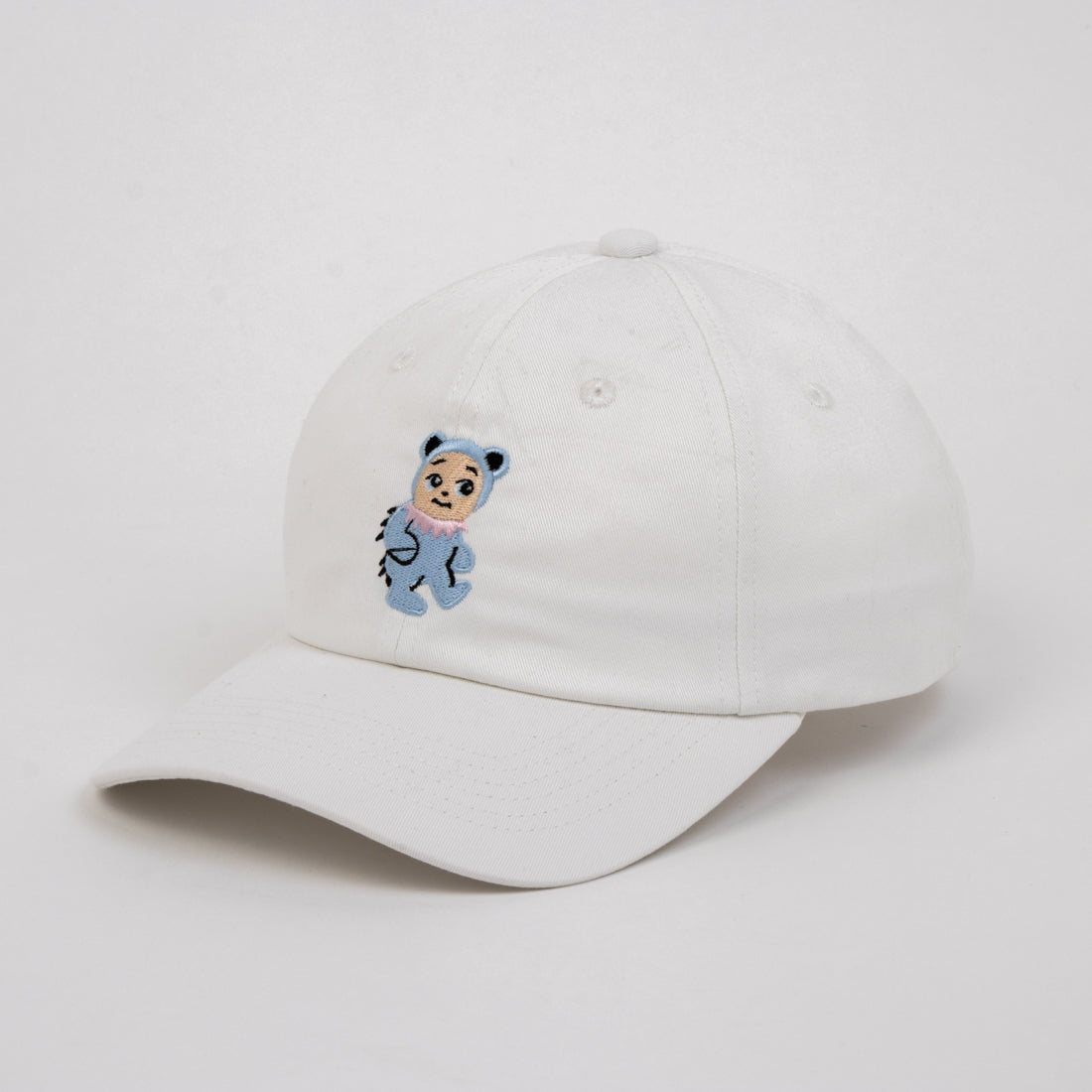 ホームゲーム HOMEGAME HOMEGAME - BABY DAD CAP BEAR WHITE/BLUE【HG241419】 （WHITE/BLUE） WHITE/BLUE