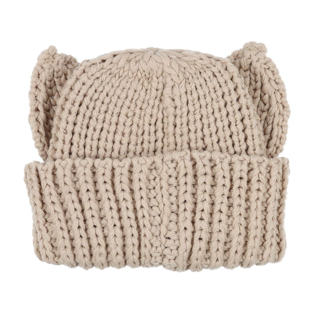 ホームゲーム HOMEGAME HOMEGAME - CAT KNIT CAP BEIGE【HG241404】 （BEIGE） BEIGE