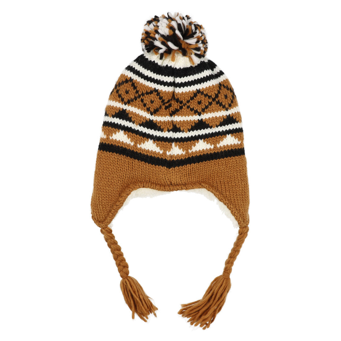 ホームゲーム HOMEGAME HOMEGAME - POM KNIT BEANIE NORDIC BROWN【HG231405】 （ブラウン） ブラウン