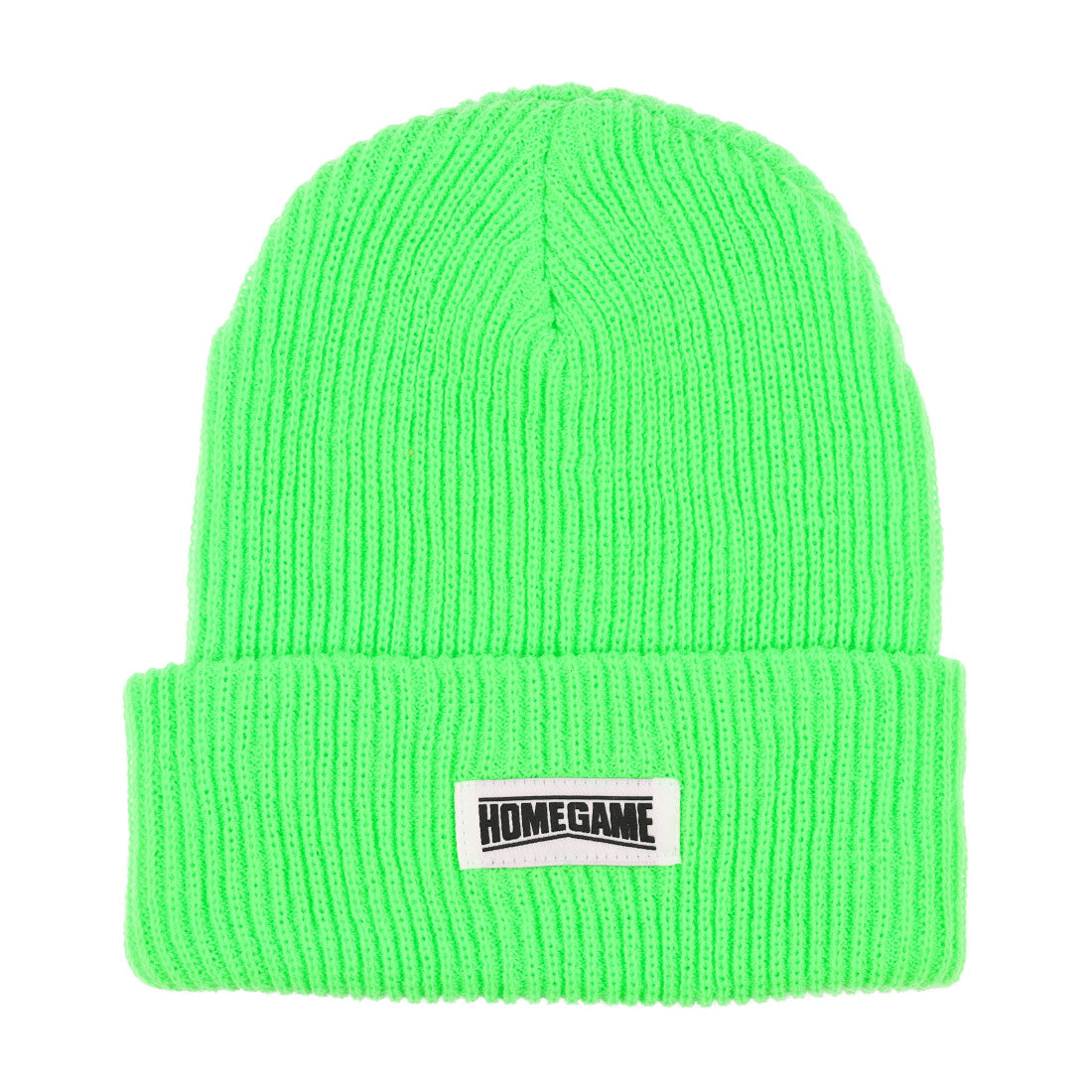 ホームゲーム HOMEGAME HOMEGAME - LONG BEANIE SAFETY GREEN【HG241402】 （SAFETY GREEN） SAFETY GREEN