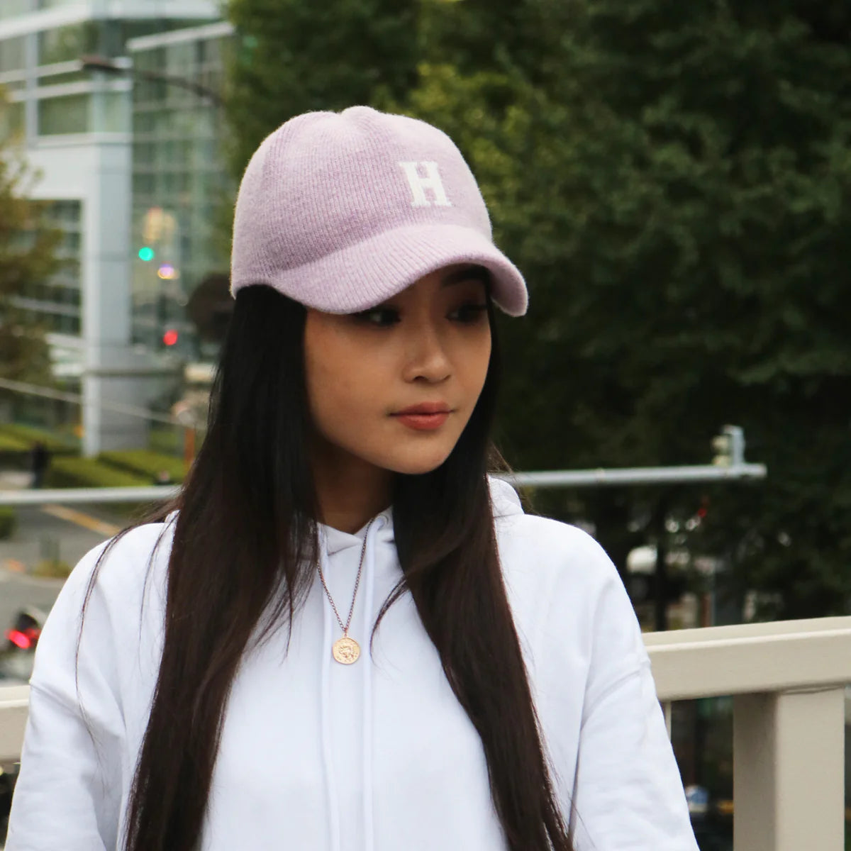 ホームゲーム HOMEGAME HOMEGAME - H LOGO KNIT Baseball Cap PURPLE （PURPLE） PURPLE