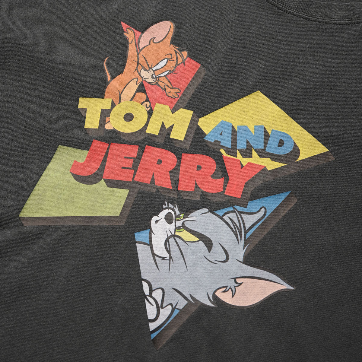 ホームゲーム HOMEGAME TOM and JERRY - VINTAGE TEE SUMI BLACK 【WNTJ-ST02】 （ブラック） ブラック