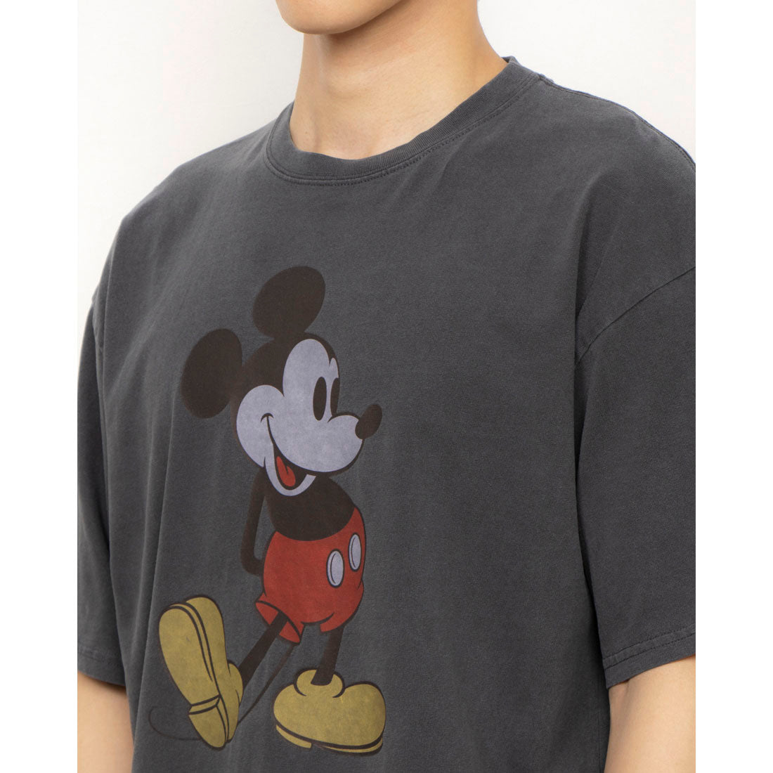 ホームゲーム HOMEGAME MICKEY - VINTAGE TEE SUMI BLACK 【DMK-ST67】 （ブラック） ブラック