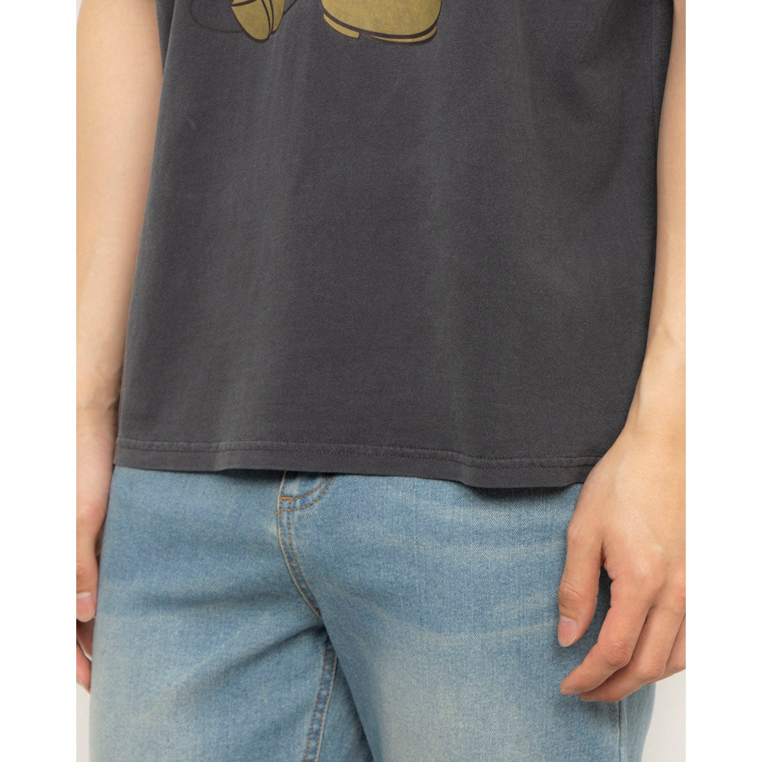 ホームゲーム HOMEGAME MICKEY - VINTAGE TEE SUMI BLACK 【DMK-ST67】 （ブラック） ブラック
