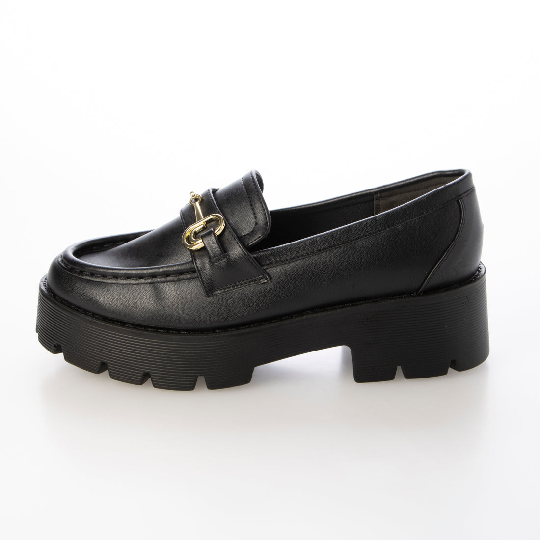 ホ 歩 タンクソールビットローファー （BLK） BLK