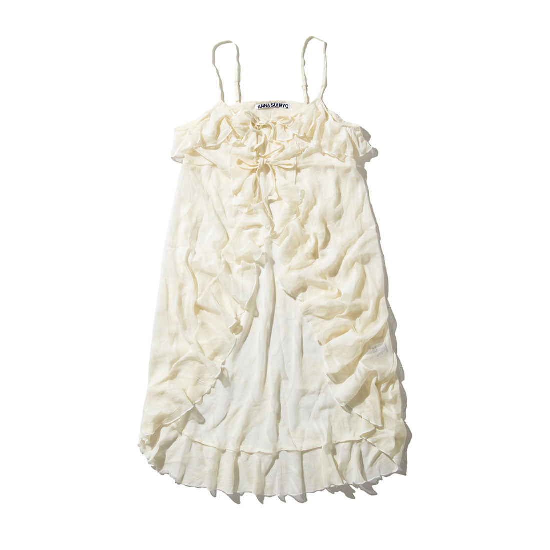 アナスイエヌワイシー ANNA SUI NYC ラッフルシフォンキャミソール（RUFFLED CHIFFON CAMISOLE） （WHITE） WHITE
