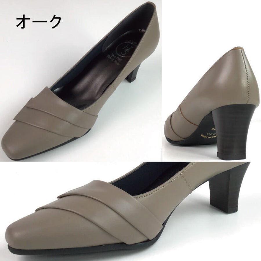 エイチエス HS 【日本製】 HS ターバン レザー パンプス