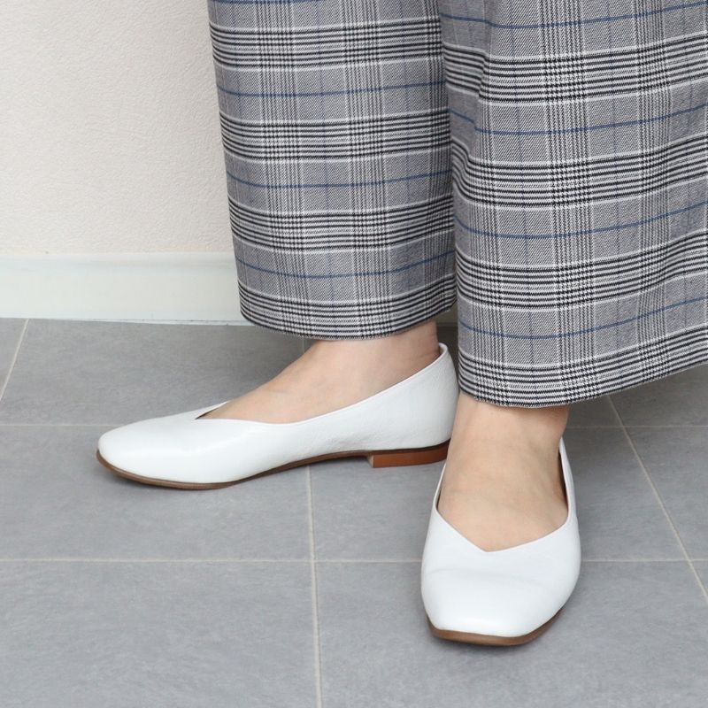 エイチエス HS 【日本製】 HS ふわふわ クッション フラット パンプス