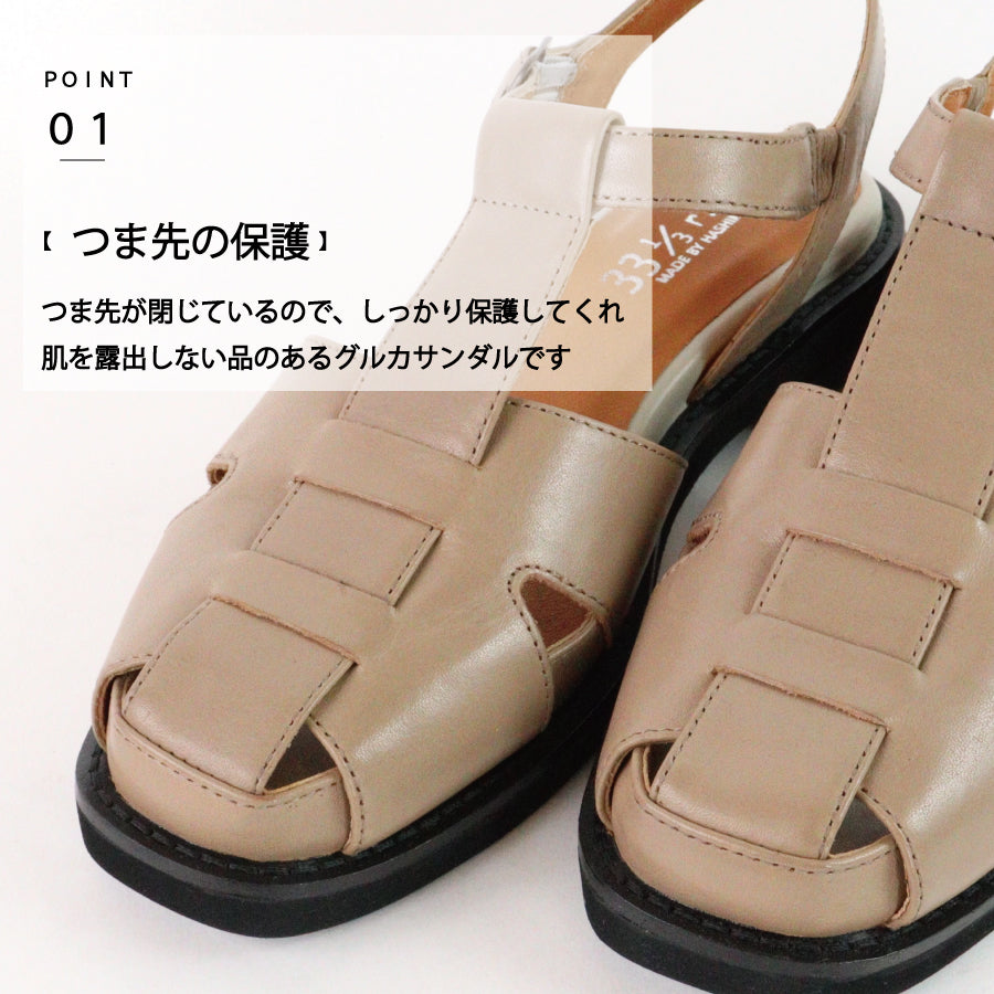 エイチエス HS レザー グルカ サンダル