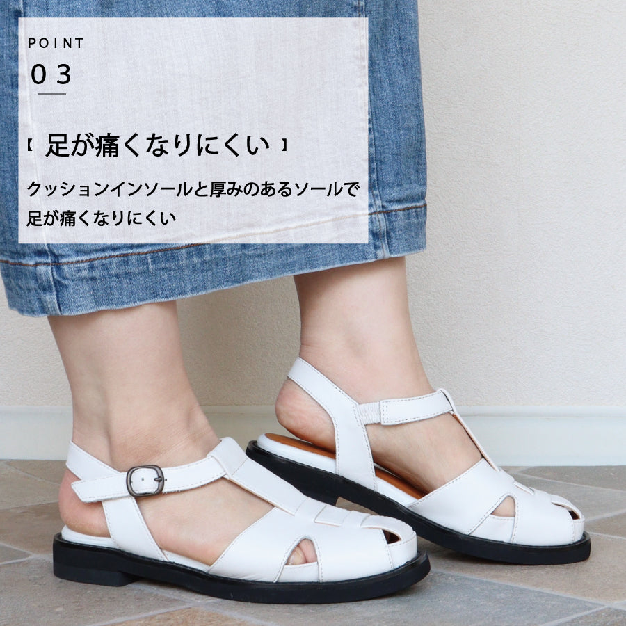 エイチエス HS レザー グルカ サンダル