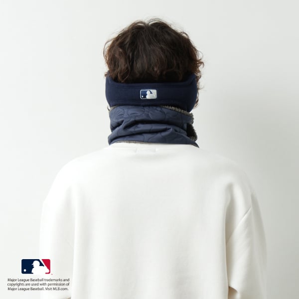 グラソス GLAZOS 【大人向けサイズあり】【MLB】チームロゴキルティングネックウォーマー （クロ） クロ