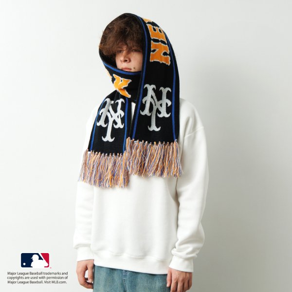 グラソス GLAZOS 【大人向けサイズあり】【MLB】チームロゴマフラー （ブルー） ブルー
