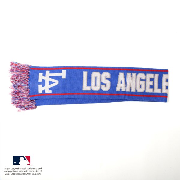 グラソス GLAZOS 【大人向けサイズあり】【MLB】チームロゴマフラー （ブルー） ブルー