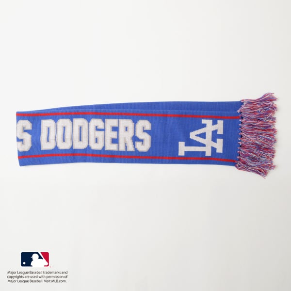グラソス GLAZOS 【大人向けサイズあり】【MLB】チームロゴマフラー （ブルー） ブルー