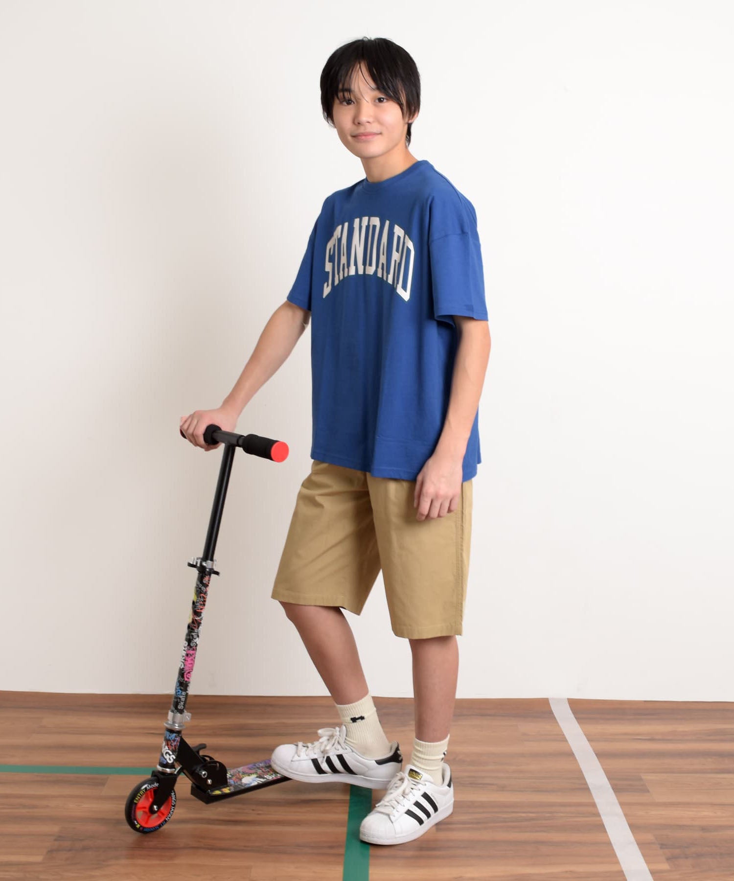 グラソス GLAZOS 【STREET】クラックロゴプリントビッグ半袖Tシャツ