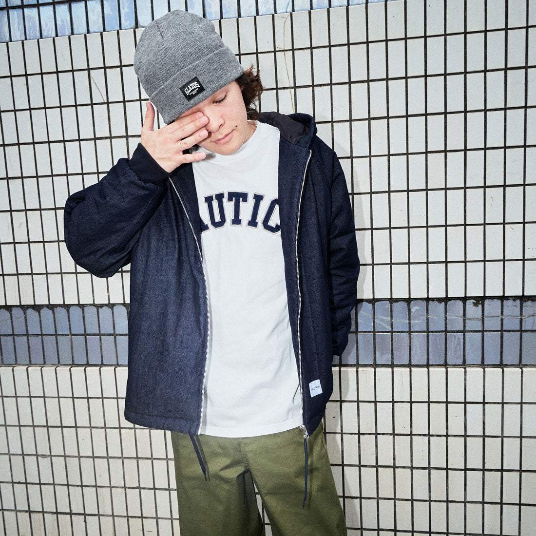 グラソス GLAZOS 【NAUTICA】デニムジップアップジャケット