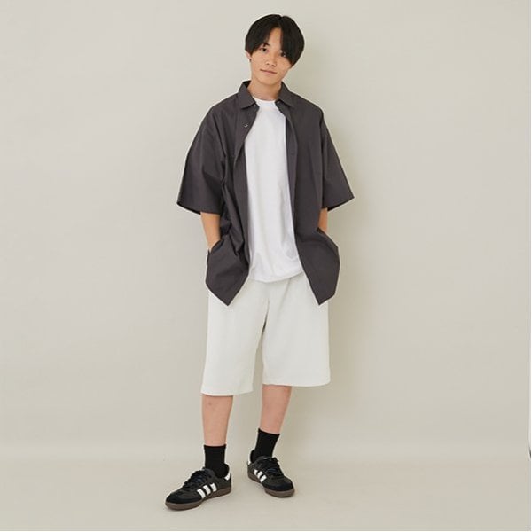 グラソス GLAZOS 【大人向けサイズあり】トロトロ・タックハーフパンツ （アイボリー） アイボリー