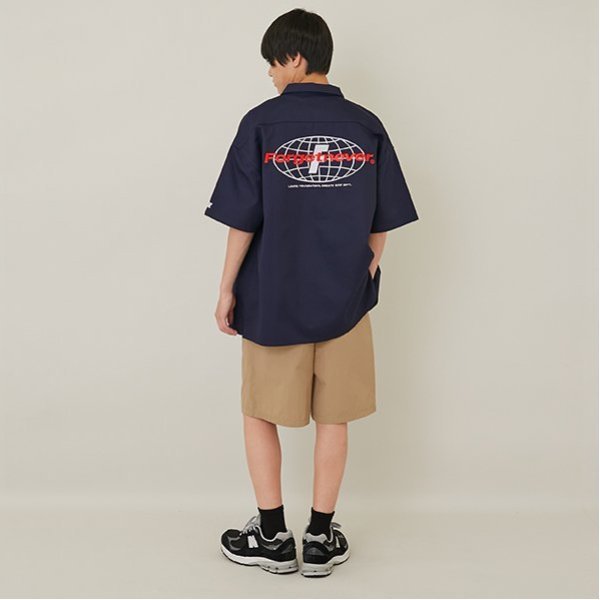 グラソス GLAZOS 【大人向けサイズあり】【撥水】ナイロンワッシャーベイカーハーフパンツ （クロ） クロ