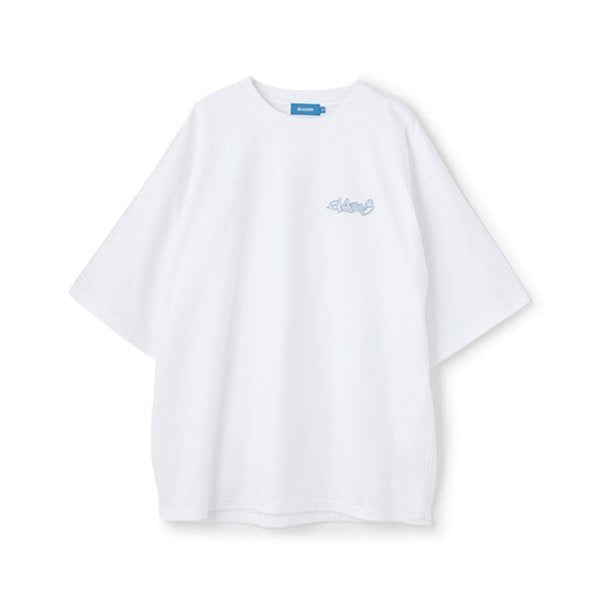 グラソス GLAZOS 【大人向けサイズあり】【ヘビーウェイト天竺】グラフィティロゴプリントTシャツ （紺） 紺